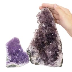1.97kg Amethyst Crystal Geode Specimen Set 2 Pieces P384 6 Amethyst Crystal Geode Specimen Set 2 Pieces P384 | Himalayan Salt Factory