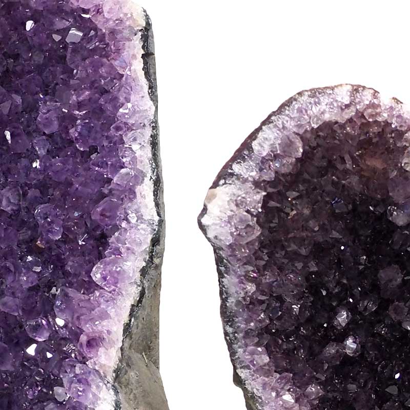 1.15kg Amethyst Crystal Geode Specimen Set 3 Pieces P40 5 Amethyst Crystal Geode Specimen Set 2 Pieces P40 | Himalayan Salt Factory