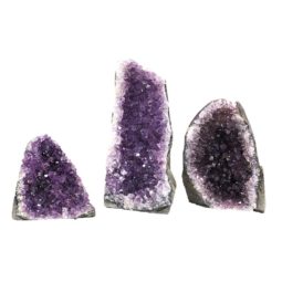 Amethyst Crystal Geode Specimen Set 2 Pieces P40 | Himalayan Salt Factory