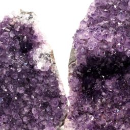 Amethyst Crystal Geode Specimen Set 2 Pieces P43 | Himalayan Salt Factory