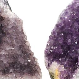 Amethyst Crystal Geode Specimen Set 2 Pieces P45 | Himalayan Salt Factory