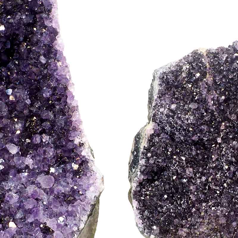 1.66kg Amethyst Crystal Geode Specimen Set 2 Pieces P52 4 Amethyst Crystal Geode Specimen Set 2 Pieces P52 | Himalayan Salt Factory