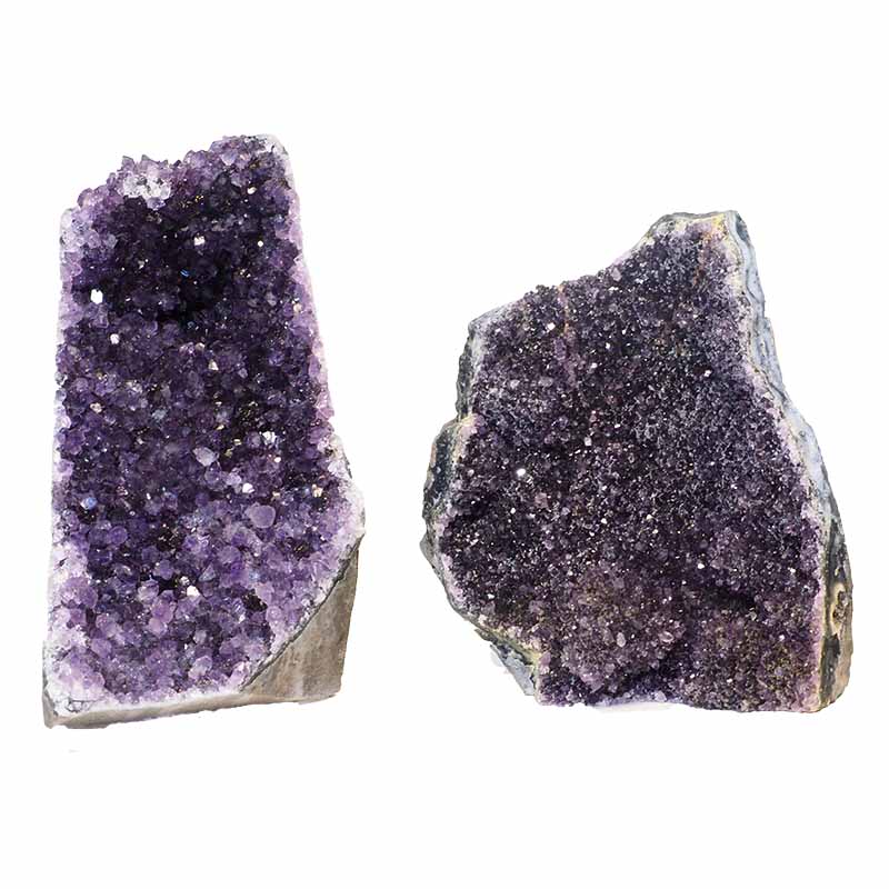 1.66kg Amethyst Crystal Geode Specimen Set 2 Pieces P52 3 Amethyst Crystal Geode Specimen Set 2 Pieces P52 | Himalayan Salt Factory