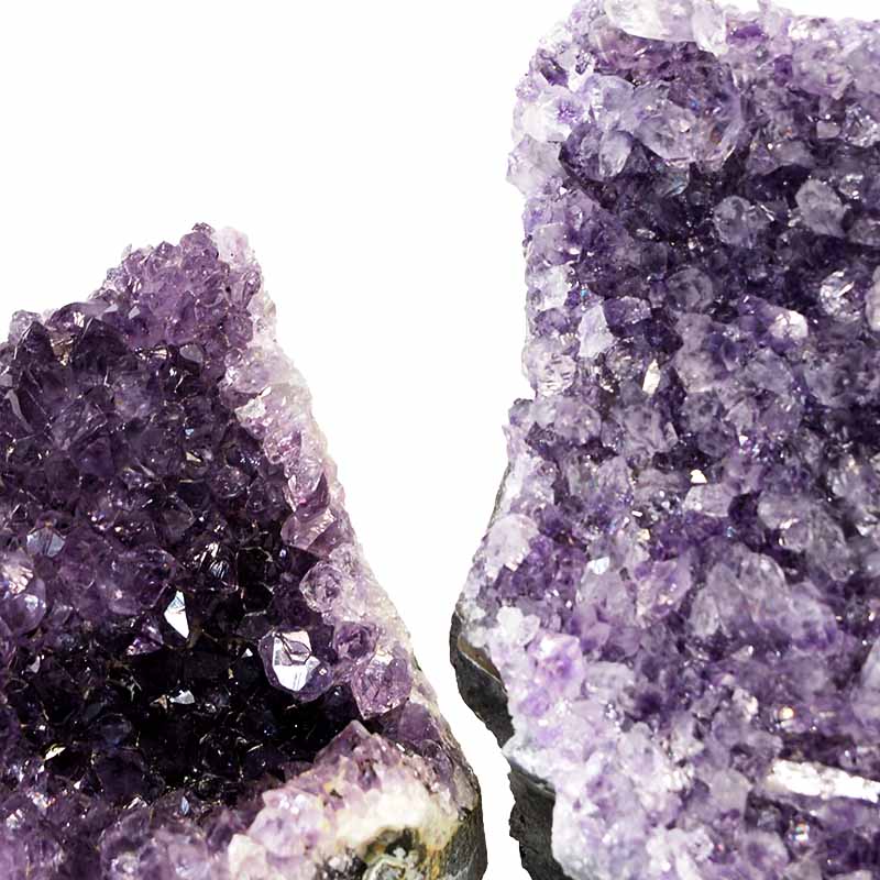 1.56kg Amethyst Crystal Geode Specimen Set 3 Pieces P55 5 Amethyst Crystal Geode Specimen Set 2 Pieces P55 | Himalayan Salt Factory