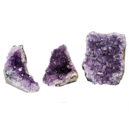 Amethyst Crystal Geode Specimen Set 2 Pieces P55 | Himalayan Salt Factory