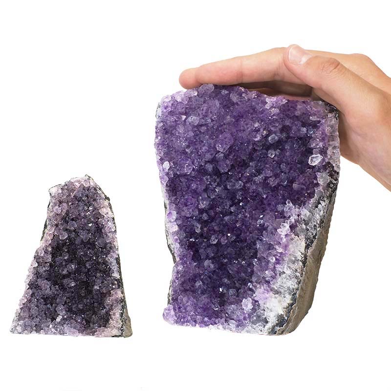 1.71kg Amethyst Crystal Geode Specimen Set 2 Pieces P60 4 Amethyst Crystal Geode Specimen Set 2 Pieces P60 | Himalayan Salt Factory