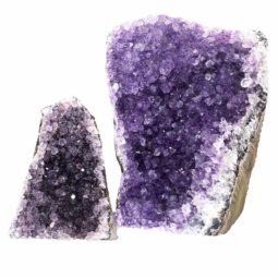 Amethyst Crystal Geode Specimen Set 2 Pieces P60 | Himalayan Salt Factory