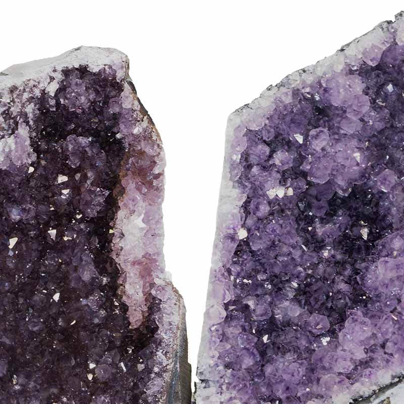 1.61kg Amethyst Crystal Geode Specimen Set 2 Pieces P67 5 Amethyst Crystal Geode Specimen Set 2 Pieces P67 | Himalayan Salt Factory