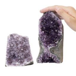 1.83kg Amethyst Crystal Geode Specimen Set 2 Pieces P70 6 Amethyst Crystal Geode Specimen Set 2 Pieces P70 | Himalayan Salt Factory