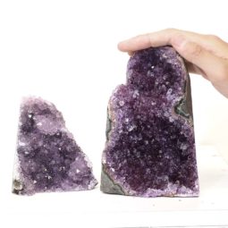 1.97kg Amethyst Crystal Geode Specimen Set 2 Pieces P71 7 Amethyst Crystal Geode Specimen Set 2 Pieces P71 | Himalayan Salt Factory