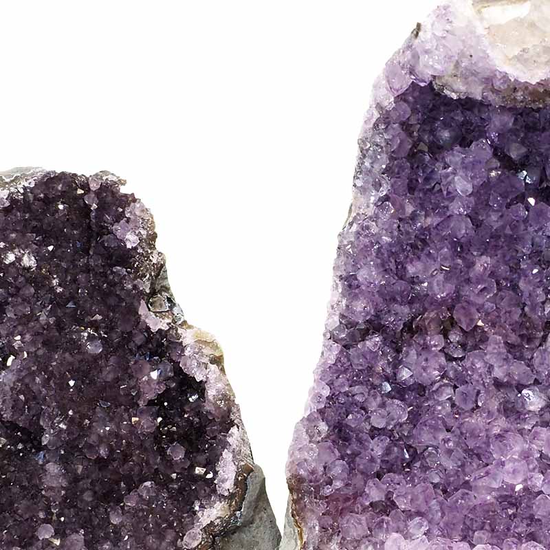 2.18kg Amethyst Crystal Geode Specimen Set 2 Pieces P72 5 Amethyst Crystal Geode Specimen Set 2 Pieces P72 | Himalayan Salt Factory