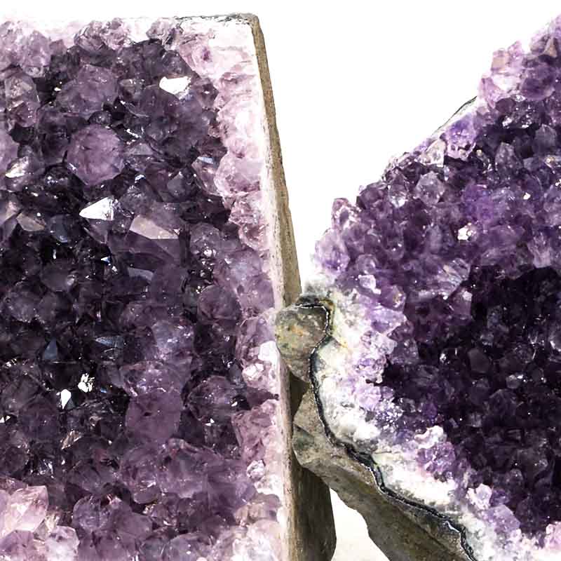 1.24kg Amethyst Crystal Geode Specimen Set 3 Pieces P74 5 Amethyst Crystal Geode Specimen Set 2 Pieces P74 | Himalayan Salt Factory