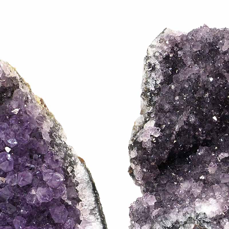 1.37kg Amethyst Crystal Geode Specimen Set 3 Pieces P75 4 Amethyst Crystal Geode Specimen Set 2 Pieces P75 | Himalayan Salt Factory