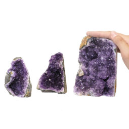 1.41kg Amethyst Crystal Geode Specimen Set 3 Pieces P79 6 Amethyst Crystal Geode Specimen Set 2 Pieces P79 | Himalayan Salt Factory