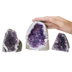 1.23kg Amethyst Crystal Geode Specimen Set 3 Pieces P95 6 Amethyst Crystal Geode Specimen Set 2 Pieces P95 | Himalayan Salt Factory