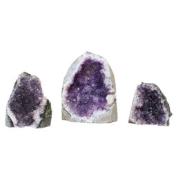 Amethyst Crystal Geode Specimen Set 2 Pieces P95 | Himalayan Salt Factory