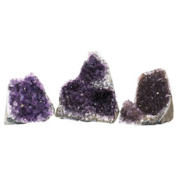 Amethyst Crystal Geode Specimen Set 2 Pieces P99 | Himalayan Salt Factory
