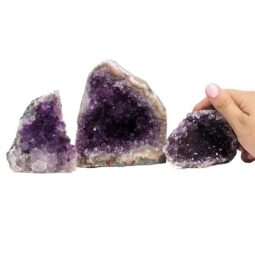 1.27kg Amethyst Crystal Geode Specimen Set 3 Pieces J1687 6 Amethyst Crystal Geode Specimen Set 3 Pieces J1687 | Himalayan Salt Factory