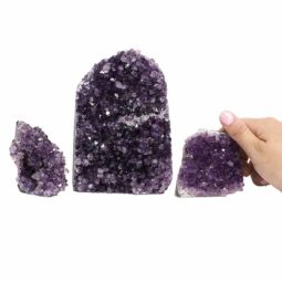 1.66kg Amethyst Crystal Geode Specimen Set 3 Pieces J1692 6 Amethyst Crystal Geode Specimen Set 3 Pieces J1692 | Himalayan Salt Factory
