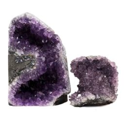Amethyst Crystal Geode Specimen Set 3 Pieces P199 | Himalayan Salt Factory