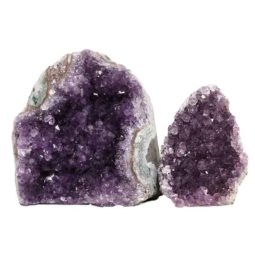 Amethyst Crystal Geode Specimen Set 3 Pieces P202 | Himalayan Salt Factory