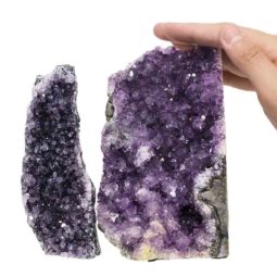 Amethyst Crystal Geode Specimen Set 3 Pieces P209 | Himalayan Salt Factory
