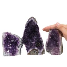 1.49kg Amethyst Crystal Geode Specimen Set 3 Pieces P224 6 Amethyst Crystal Geode Specimen Set 3 Pieces P224 | Himalayan Salt Factory