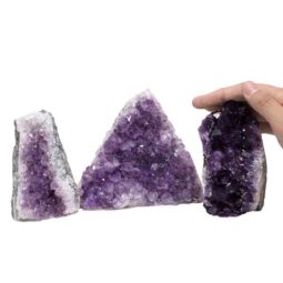 1.51kg Amethyst Crystal Geode Specimen Set 3 Pieces P228 6 Amethyst Crystal Geode Specimen Set 3 Pieces P228 | Himalayan Salt Factory