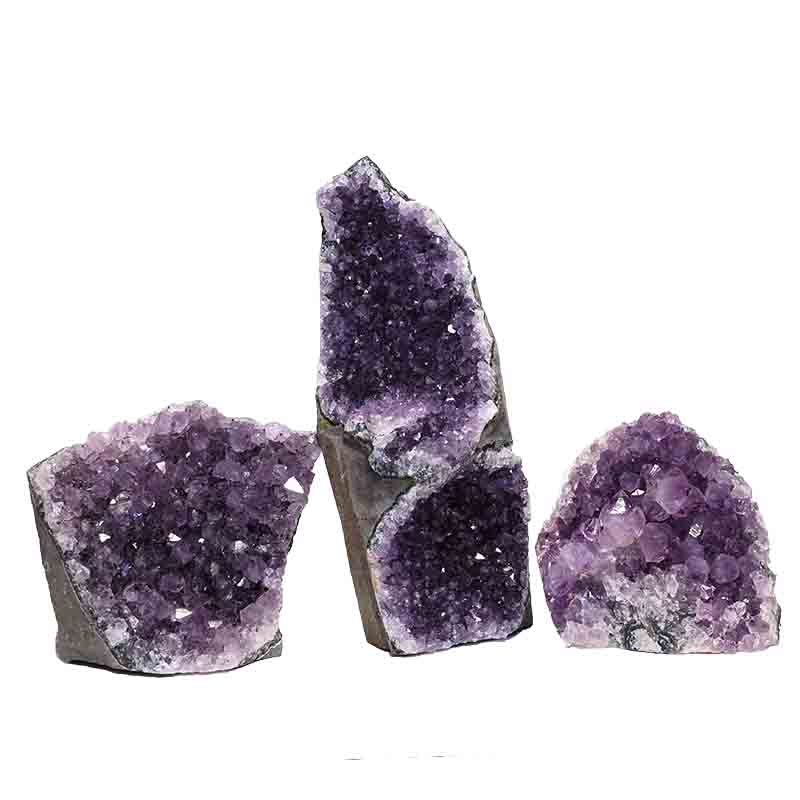 1.57kg Amethyst Crystal Geode Specimen Set 3 Pieces P232 3 Amethyst Crystal Geode Specimen Set 3 Pieces P232 | Himalayan Salt Factory