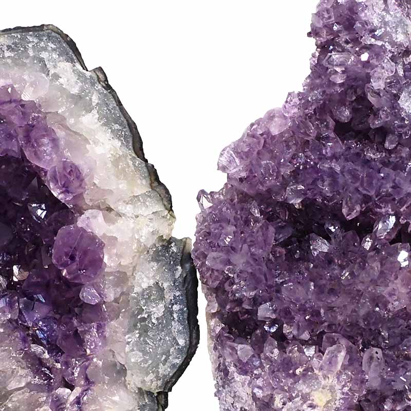 1.55kg Amethyst Crystal Geode Specimen Set 3 Pieces P274 5 Amethyst Crystal Geode Specimen Set 3 Pieces P274 | Himalayan Salt Factory