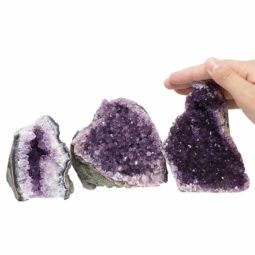 1.50kg Amethyst Crystal Geode Specimen Set 3 Pieces P275 6 Amethyst Crystal Geode Specimen Set 3 Pieces P275 | Himalayan Salt Factory