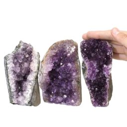 1.73kg Amethyst Crystal Geode Specimen Set 3 Pieces P341 6 Amethyst Crystal Geode Specimen Set 3 Pieces P341 | Himalayan Salt Factory