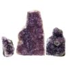 Amethyst Crystal Geode Specimen Set 3 Pieces P357 | Himalayan Salt Factory