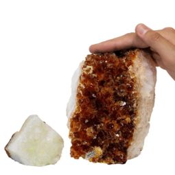 2.13kg Citrine Crystal Geode Specimen Set 2 Pieces P136 6 Citrine Crystal Geode Specimen Set 2 Pieces P159 | Himalayan Salt Factory
