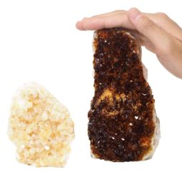 1.5kg Citrine Crystal Geode Specimen Set 2 Pieces P137 7 Natural Citrine Geode Specimen Set 2 Pieces P137 | Himalayan Salt Factory
