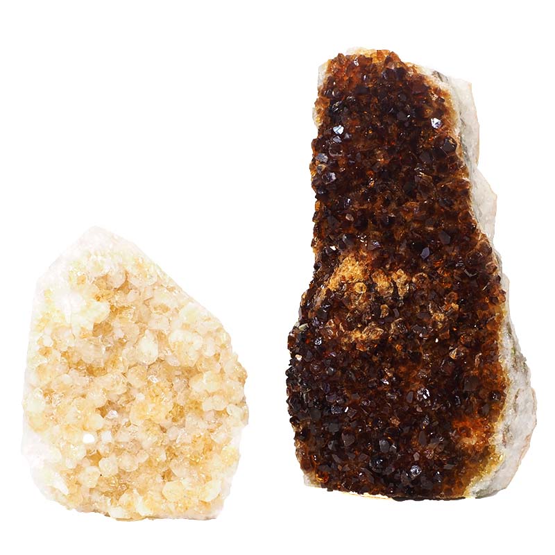 1.5kg Citrine Crystal Geode Specimen Set 2 Pieces P137 3 Natural Citrine Geode Specimen Set 2 Pieces P137 | Himalayan Salt Factory
