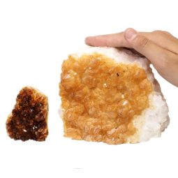 2.13kg Citrine Crystal Geode Specimen Set 2 Pieces P138 6 Citrine Crystal Geode Specimen Set 2 Pieces P138 | Himalayan Salt Factory