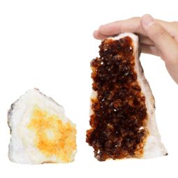 1.74kg Citrine Crystal Geode Specimen Set 2 Pieces P139 6 Citrine Crystal Geode Specimen Set 2 Pieces P139 | Himalayan Salt Factory