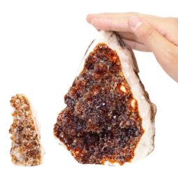 1.77kg Citrine Crystal Geode Specimen Set 2 Pieces P140 6 Citrine Crystal Geode Specimen Set 2 Pieces P140 | Himalayan Salt Factory
