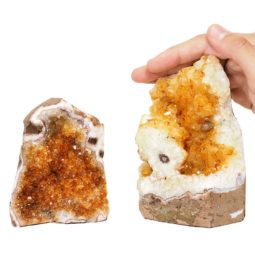 1.52kg Citrine Crystal Geode Specimen Set 2 Pieces P155 6 Citrine Crystal Geode Specimen Set 2 Pieces P154 | Himalayan Salt Factory