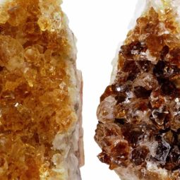 1.11kg Citrine Crystal Geode Specimen Set 3 Pieces P163 7 Citrine Crystal Geode Specimen Set 2 Pieces P163 | Himalayan Salt Factory