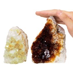 1.40kg Citrine Crystal Geode Specimen Set 2 Pieces P166 6 Citrine Crystal Geode Specimen Set 2 Pieces P166 | Himalayan Salt Factory