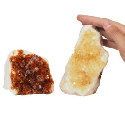 1.53kg Citrine Crystal Geode Specimen Set 2 Pieces P167 6 Citrine Crystal Geode Specimen Set 2 Pieces P167 | Himalayan Salt Factory