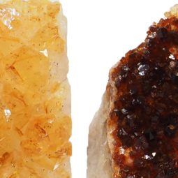 1.12kg Citrine Crystal Geode Specimen Set 3 Pieces P170 7 Citrine Crystal Geode Specimen Set 2 Pieces P170 | Himalayan Salt Factory