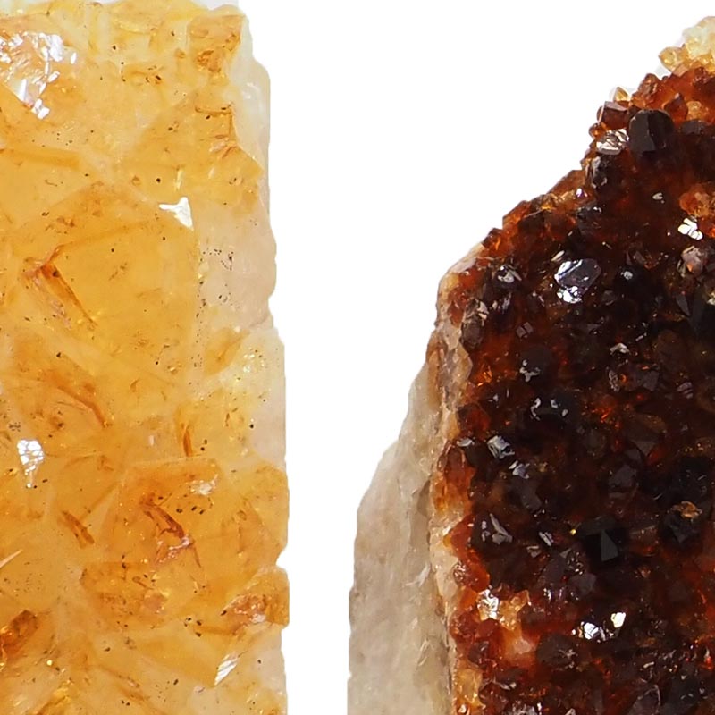 1.12kg Citrine Crystal Geode Specimen Set 3 Pieces P170 5 Citrine Crystal Geode Specimen Set 2 Pieces P170 | Himalayan Salt Factory