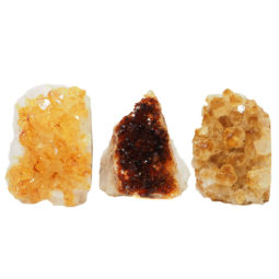 Citrine Crystal Geode Specimen Set 2 Pieces P170 | Himalayan Salt Factory