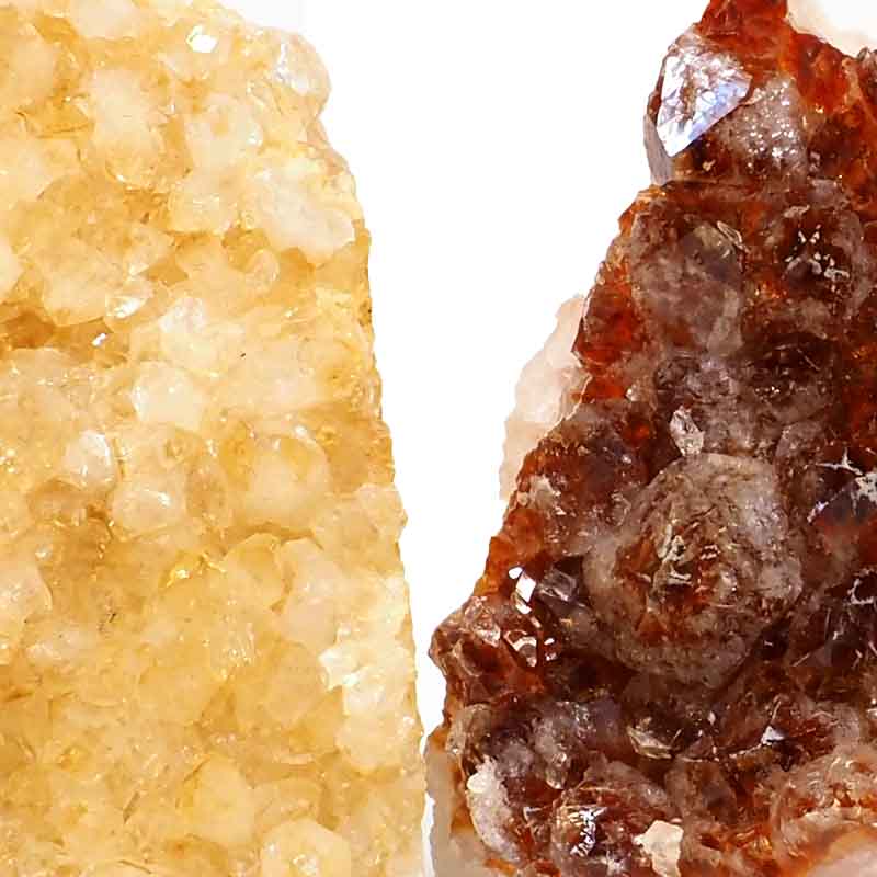 1.5kg Citrine Crystal Geode Specimen Set 3 Pieces P172 5 Citrine Crystal Geode Specimen Set 2 Pieces P172 | Himalayan Salt Factory