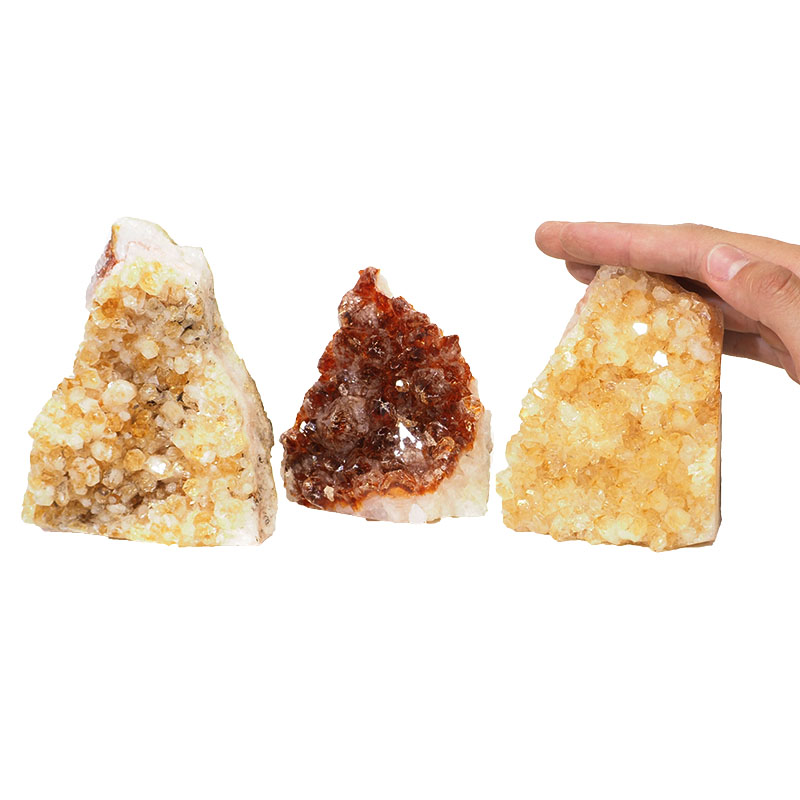1.5kg Citrine Crystal Geode Specimen Set 3 Pieces P172 4 1.5kg Citrine Crystal Geode Specimen Set 3 Pieces P172 - Image 2