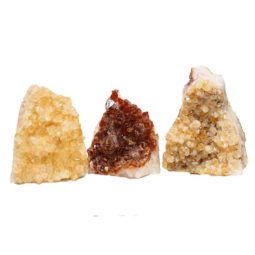 Citrine Crystal Geode Specimen Set 2 Pieces P172 | Himalayan Salt Factory