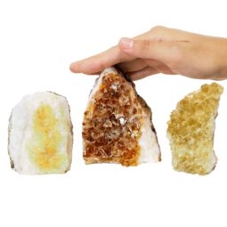1.33kg Citrine Crystal Geode Specimen Set 3 Pieces P173 6 Citrine Crystal Geode Specimen Set 2 Pieces P173 | Himalayan Salt Factory